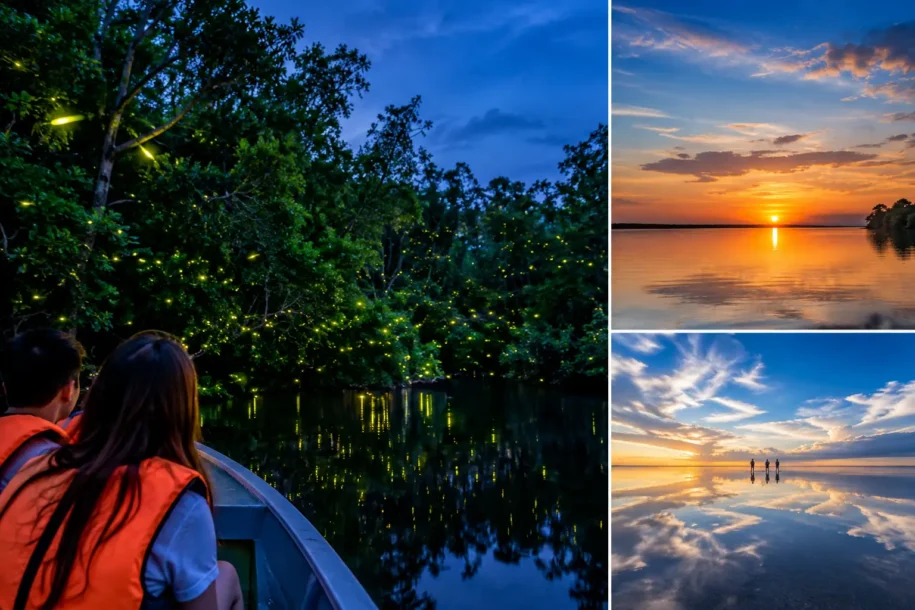 Bongawan Tours for Fireflies, Sunset, and Sky Mirror